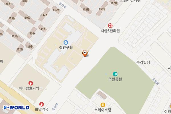 장안구청 위치 지도 — 경기도 수원시 장안구 송원로 101