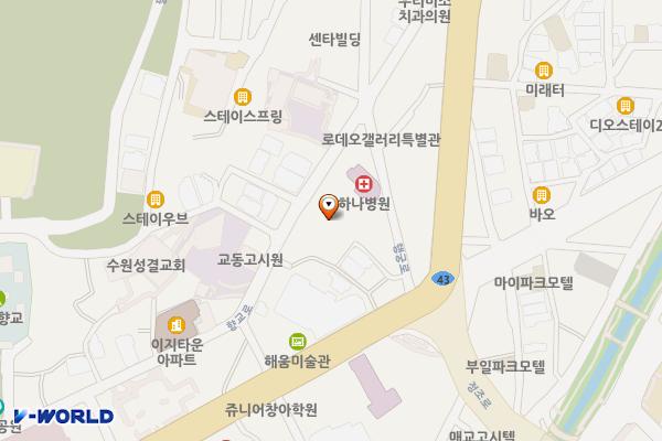 교동공영주차장 위치 지도 — 경기도 수원시 팔달구 향교로 140