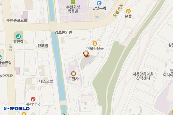 남수동 공영주차장 위치 지도 — 경기도 수원시 팔달구 창룡대로26번길 19