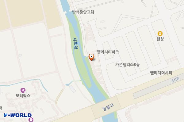 수원역세권1지구 공영주차장 위치 지도 — 경기도 수원시 권선구 서둔동 393번지