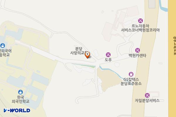 기아오토큐판교점 위치 지도 — 경기도 성남시 분당구 대왕판교로385번길 18