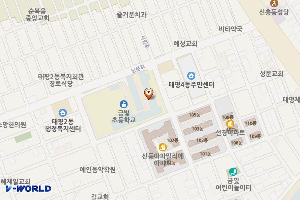 태평4동 제3공영주차장 위치 지도 — 경기도 성남시 수정구 태평동 7289