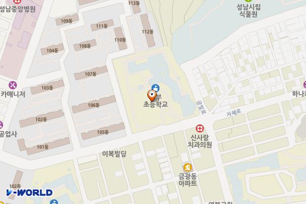 은행1공영주차장 위치 지도 — 경기도 성남시 중원구 자혜로 45