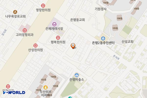은행동제8공영주차장 위치 지도 — 경기도 성남시 중원구 은이로16번길 10