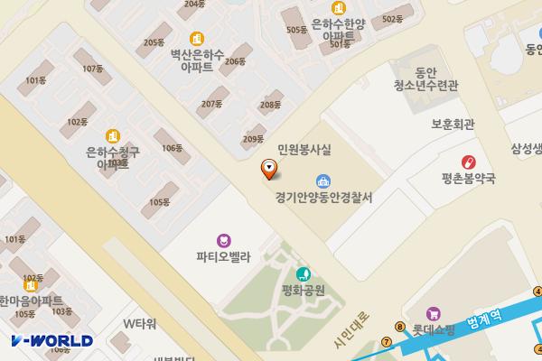 안양동안경찰서 위치 지도 — 경기도 안양시 동안구 동안로