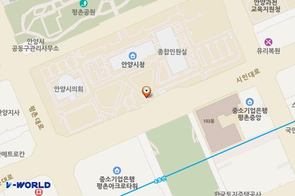 안양시청 위치 지도 — 경기도 안양시 동안구 시민대로 235