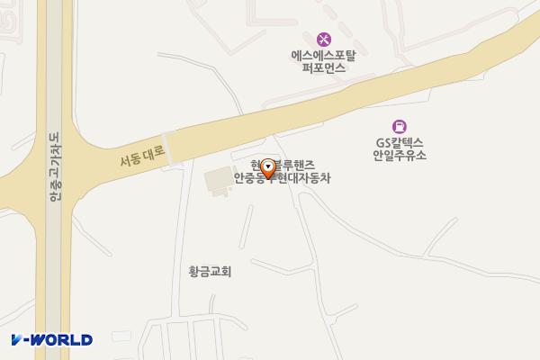 현대블루핸즈 안중동부현대서비스 위치 지도 — 경기도 평택시 안중읍 안중6길 2-1