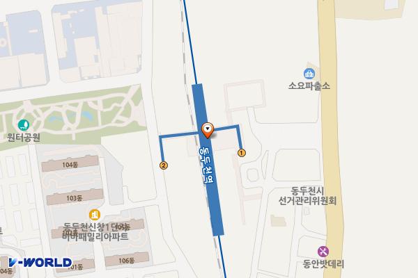 코레일 동두천역 위치 지도 — 경기도 동두천시 평화로 2687