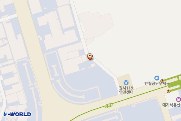 공단삼거리2 공영유료주차장 위치 지도 — 경기도 안산시 단원구 원시동 772-6