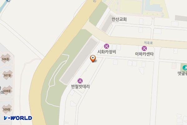 원곡동45호 무료주차장 위치 지도 — 경기도 안산시 단원구 원곡동 990-1