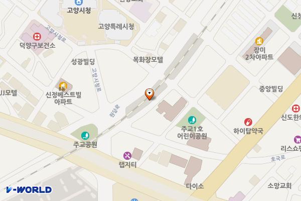 주교 제2공영주차장 위치 지도 — 경기도 고양시 덕양구 주교동 143-2