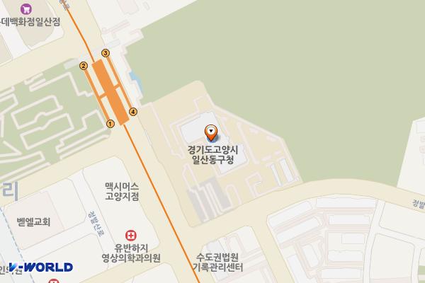 일산동구청 위치 지도 — 경기도 고양시 일산동구 마두동 815