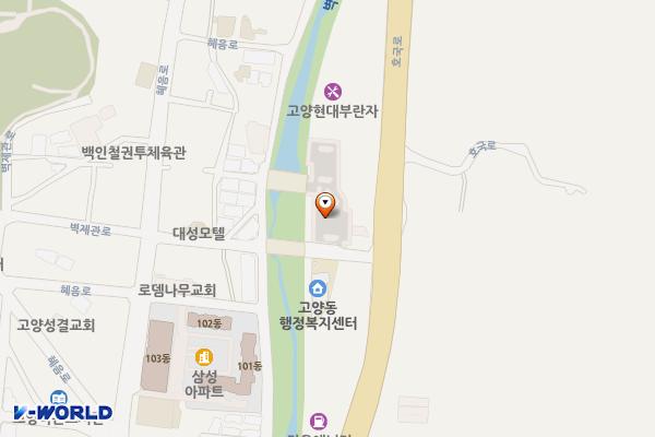 고양 제1공영주차장 위치 지도 — 경기도 고양시 덕양구 고양동 444-1 신성프라자