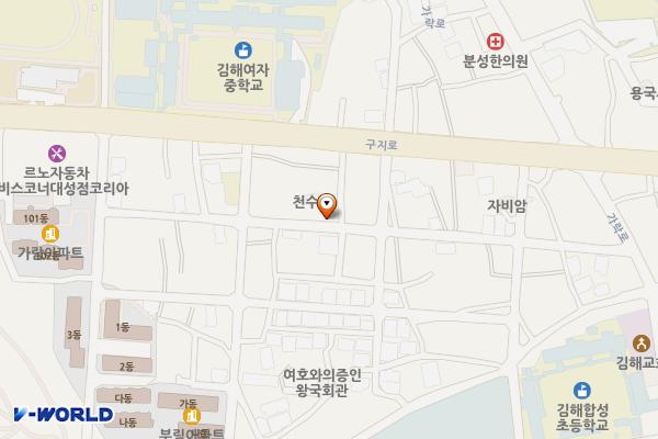 김해여중앞 공영주차장 위치 지도 — 경상남도 김해시 가락로129번길 26-1