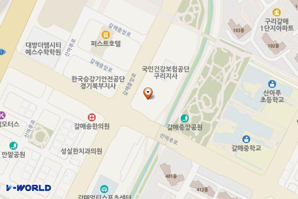 한국자산관리공사(갈매동행정복지센터) 위치 지도 — 경기도 구리시 갈매중앙로 80