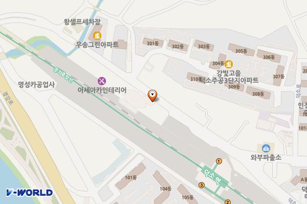 코레일 덕소역 위치 지도 — 경기도 남양주시 와부읍 덕소로 40