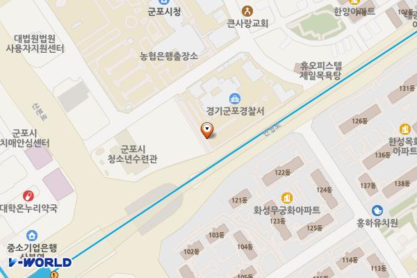 군포경찰서 위치 지도 — 경기도 군포시 산본로