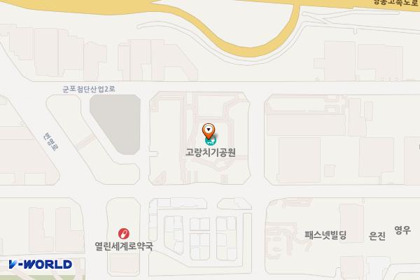 고랑치기공영주차장 위치 지도 — 경기도 군포시 군포첨단산업2로 13