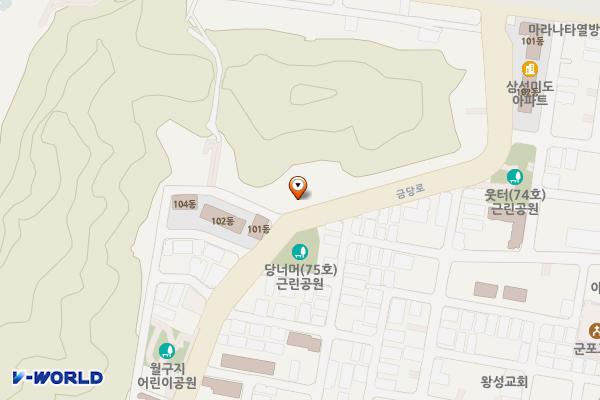당동제1공영주차장 위치 지도 — 경기도 군포시 금당로69번길 2