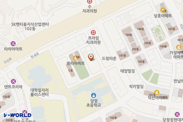 당정제1공영주차장 위치 지도 — 경기도 군포시 한세로44번길 21-10