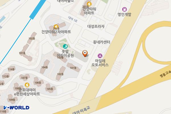 대야제6공영주차장 위치 지도 — 경기도 군포시 대야1로11번길 14