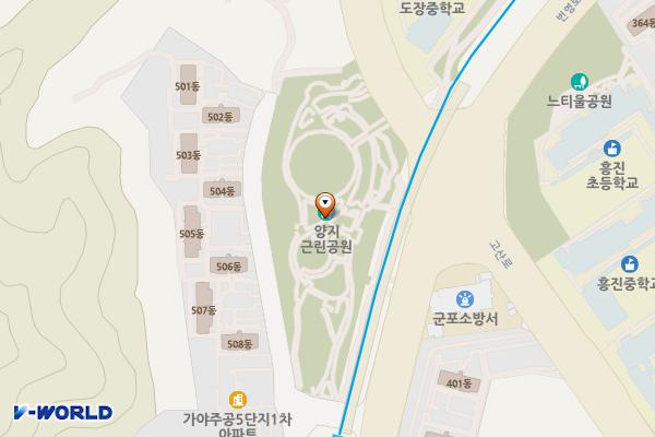 철쭉공원공영주차장 위치 지도 — 경기도 군포시 번영로 407