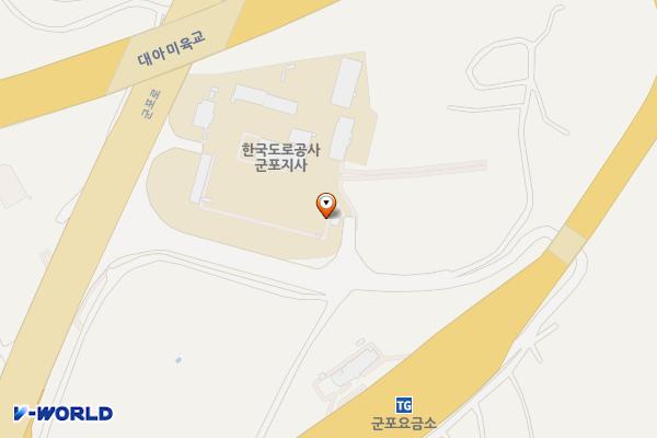 한국도로공사 군포지사 위치 지도 — 경기도 군포시 군포로 86