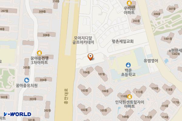 내손제2공영주차장 위치 지도 — 경기도 의왕시 민백길 지하4