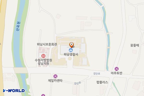 하남경찰서 위치 지도 — 경기도 하남시 검단로