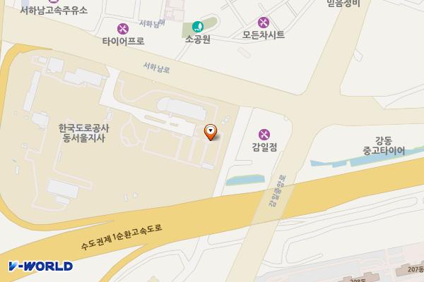 한국도로공사 수도권본부 위치 지도 — 경기도 하남시 서하남로 88