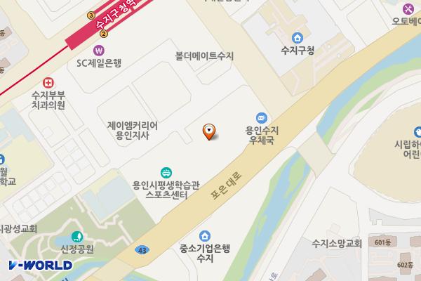 용인시여성회관주차장(지하1층) 위치 지도 — 경기도 용인시 수지구 문정로