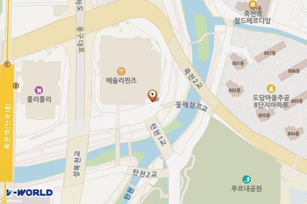 이마트 죽전점(지상6층주차장) 위치 지도 — 경기도 용인시 수지구 포은대로 552
