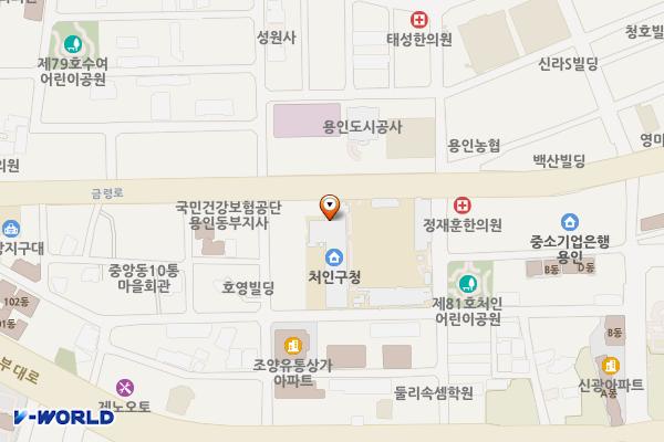 처인구청 위치 지도 — 경기도 용인시 처인구 금령로 50