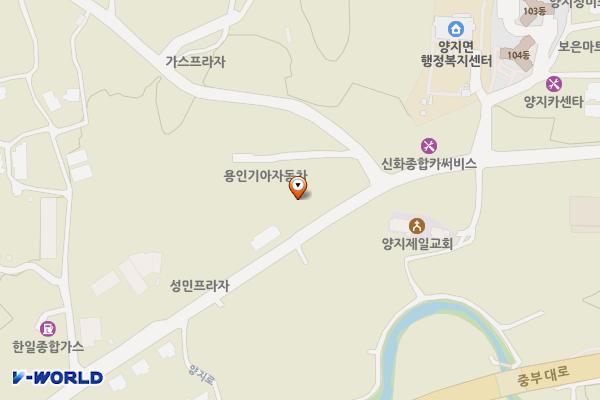 기아오토큐 동용인서비스 위치 지도 — 경기도 용인시 처인구 양지면 양지로 91