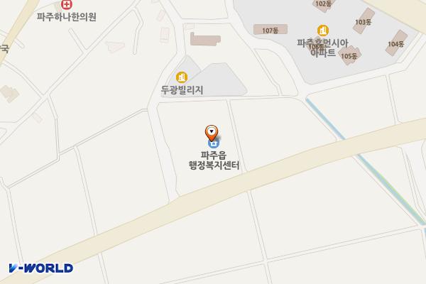 파주읍 행정복지센터 위치 지도 — 경기도 파주시 파주읍 술이홀로 295