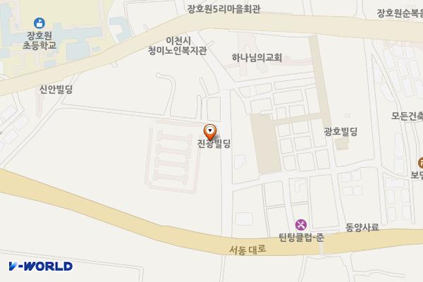 장호원읍 오남리 재래시장 주차장 위치 지도 — 경기도 이천시 장호원읍 오남리 27
