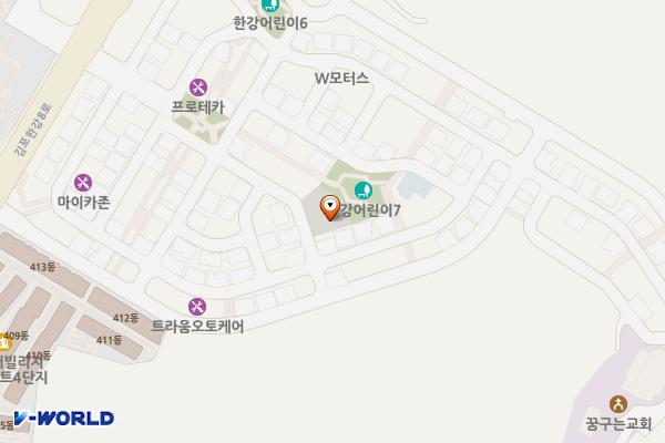 마산2공영주차장 위치 지도 — 경기도 김포시 마산동  662-14
