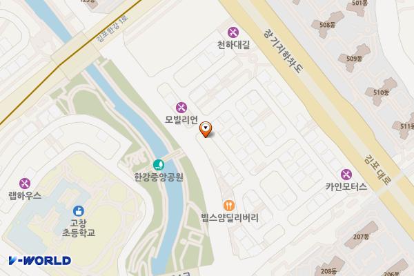기아오토큐 장기점 위치 지도 — 경기도 김포시 김포한강2로24번길 114