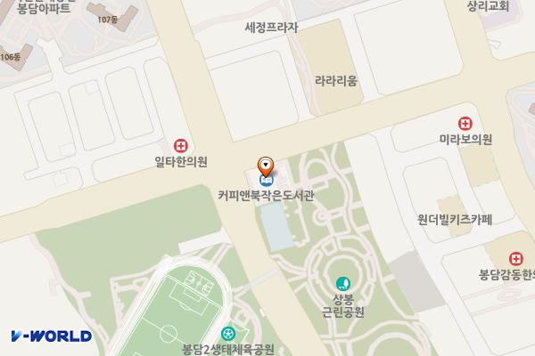 화성시커피복합문화센터 위치 지도 — 경기도 화성시 봉담읍 상리3길 38