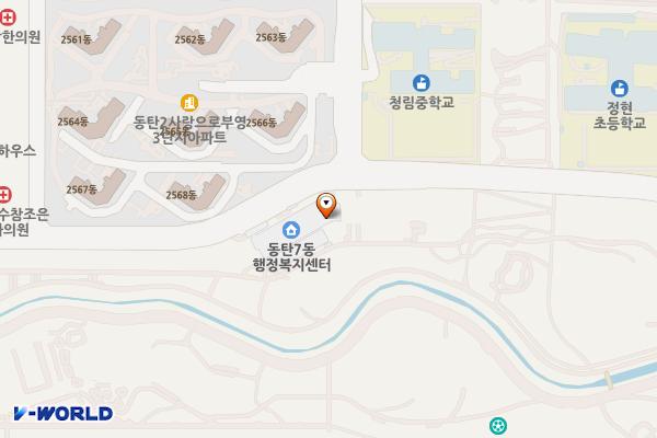 화성시동탄호수공원어울림센터 위치 지도 — 경기도 화성시 동탄대로8길 36