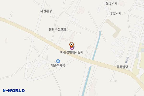 현대블루핸즈 매송점 위치 지도 — 경기도 화성시 매송면 화성로 2371-4