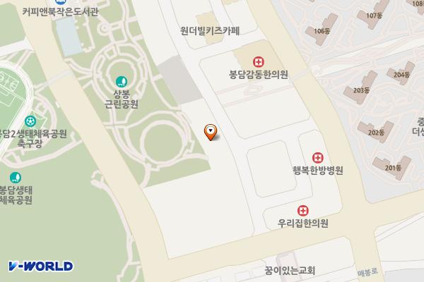 봉담상리2공영주차장 위치 지도 — 경기도 화성시 봉담읍 상리 687-6