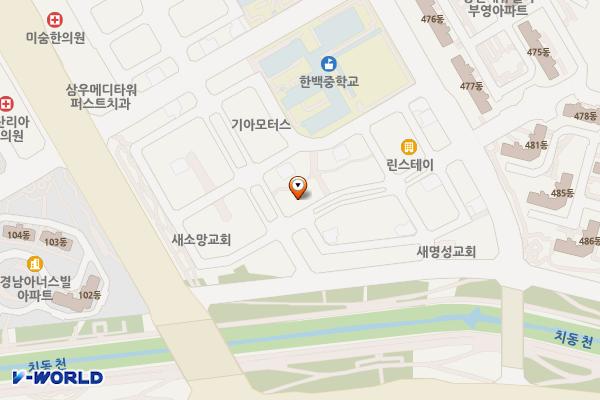 영천2 노상 공영 주차장 위치 지도 — 경기도 화성시 지산2길 19