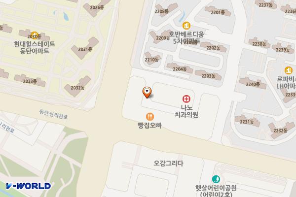 동탄 목동2 공영주차장 위치 지도 — 경기도 화성시 목동 488-1