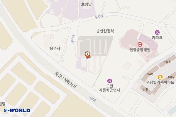 태안송산 공영 주차장 위치 지도 — 경기도 화성시 용주로 135-3