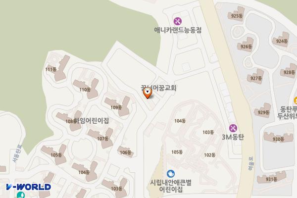 다람산체육공원 공영주차장 위치 지도 — 경기도 화성시 서동탄로61번길 19
