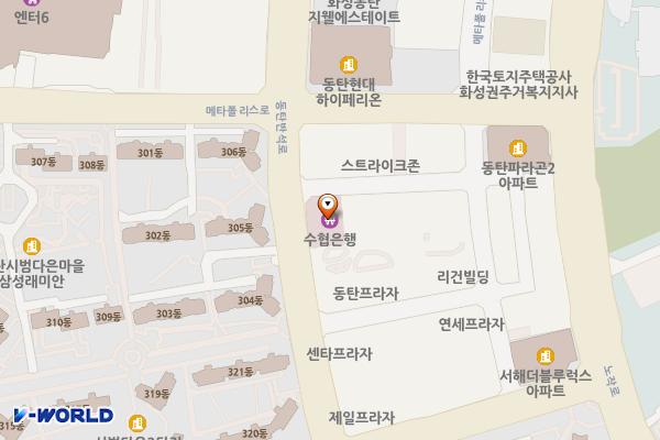 동탄 남광장 공영주차장 위치 지도 — 경기도 화성시 동탄반석로 134