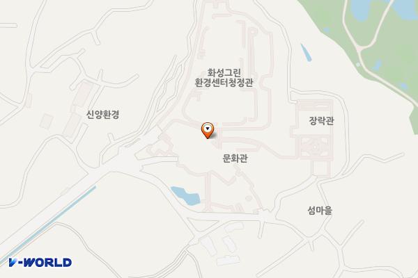 화성그린환경센터 주민편익시설 위치 지도 — 경기도 화성시 봉담읍 하가등안길 100