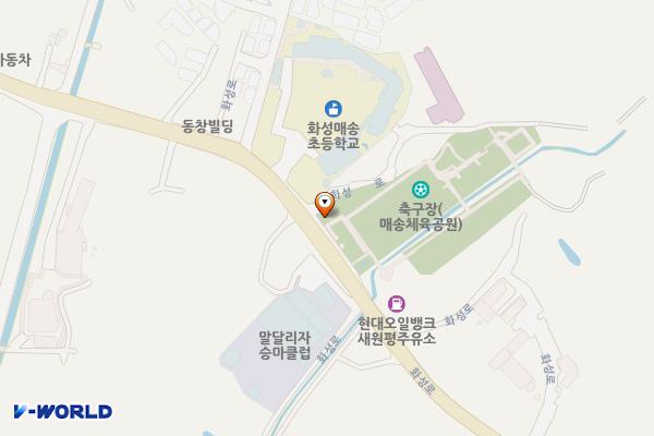 매송체육공원 위치 지도 — 경기도 화성시 매송면 화성로 2407-4