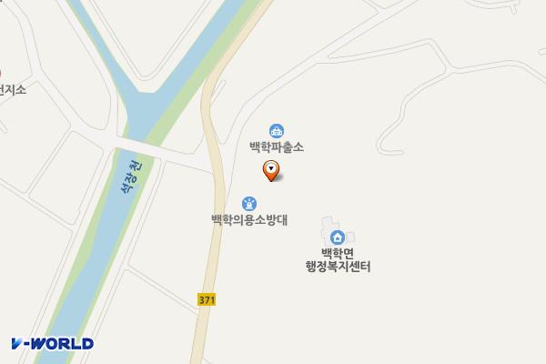백학면사무소 위치 지도 — 경기도 연천군 백학면 청정로 534